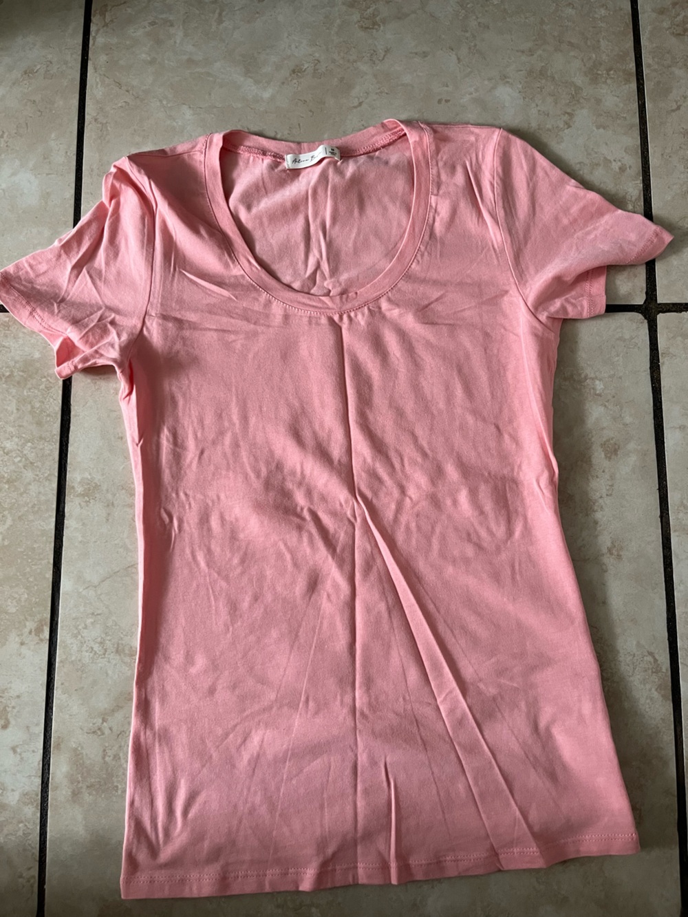 Active Basic Coral Short Sleeve Tee